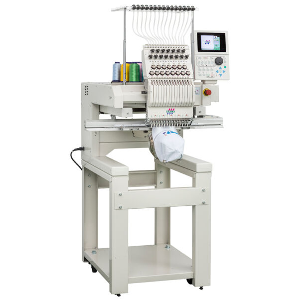 Máquina de Bordar Industrial – 15 agulhas / 1 cabeça – Dispositivo para bonés