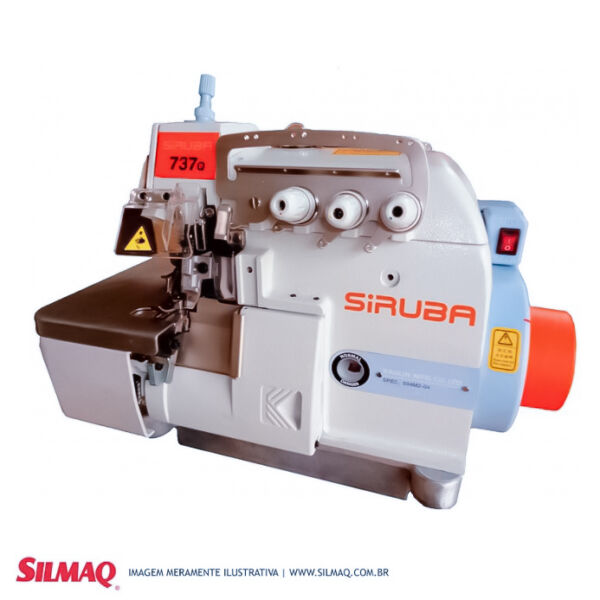 Máquina de Costura Overlock Plana com Cortador de Correntinha