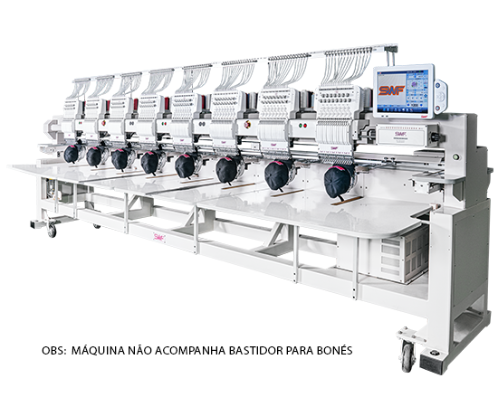 MÁQUINA DE BORDAR INDUSTRIAL 8 CABEÇAS 12 CORES – CILÍNDRICA