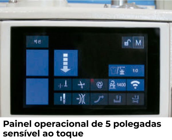 Máquina Reta com Motor Direct Drive e Transporte Duplo