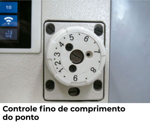 Máquina Reta com Motor Direct Drive e Transporte Duplo