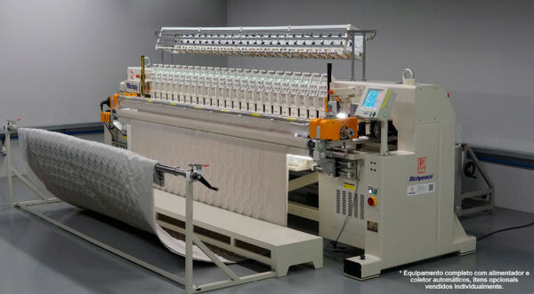 Máquina para Matelassê e Bordado em Rolo – 4 cores / 24 cabeças