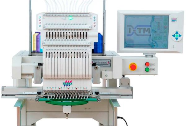 MÁQUINA DE BORDAR INDUSTRIAL 1 CABEÇA 15 AGULHAS – CILÍNDRICA