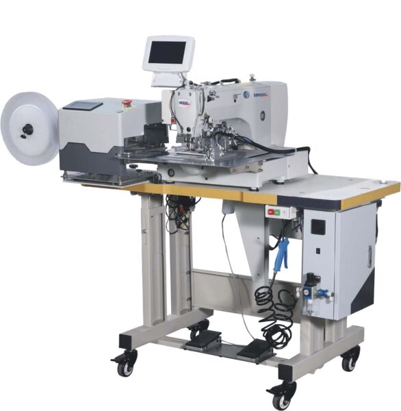 MÁQUINA FILIGRANA COM AUTOMAÇÃO PARA COSTURA DE VELCROS