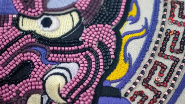 Exemplo de bordados feitos pela bordadeira Tajima TMEZ-KC