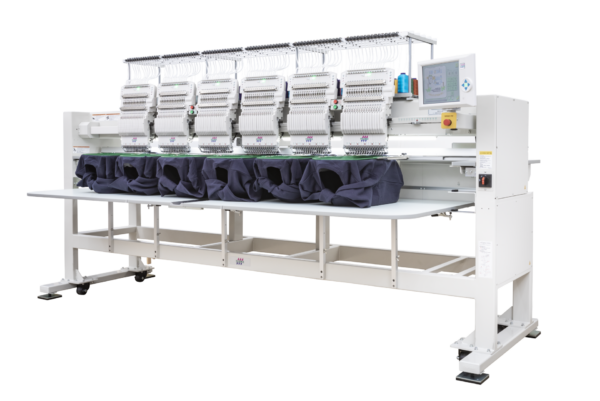 MÁQUINA DE BORDAR INDUSTRIAL Inteligente – 6 CABEÇAS 15 AGULHAS – CILÍNDRICA