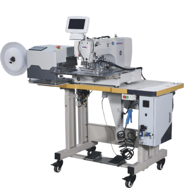 MÁQUINA FILIGRANA COM AUTOMAÇÃO PARA COSTURA DE VELCRO