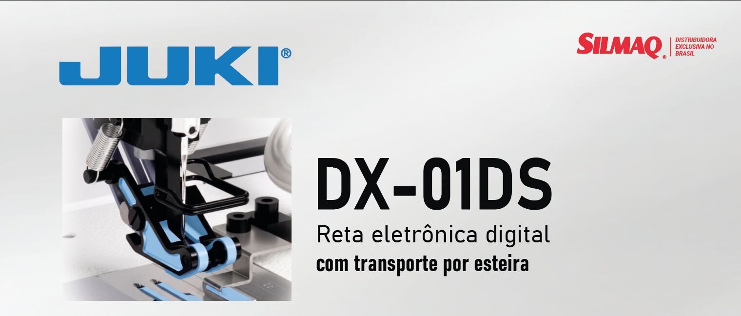 dx01DS reta eletronica com transporte por esteira JUKI