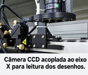 Câmera CCD no eixo X Câmera CCD no eixo X